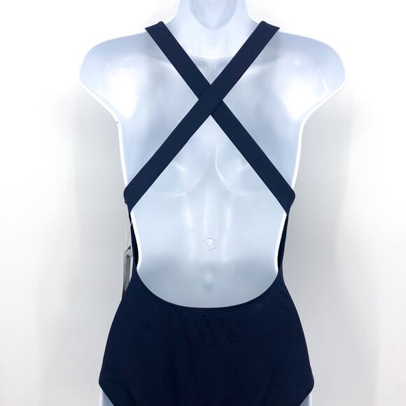 ANDIE SWM The Tulum One Piece Medium 8-10 Navy Blue Flat Cross Strap Back NWT - Picture 5 of 9